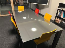 Tischabdeckung aus Glas – 220 x 100 cm